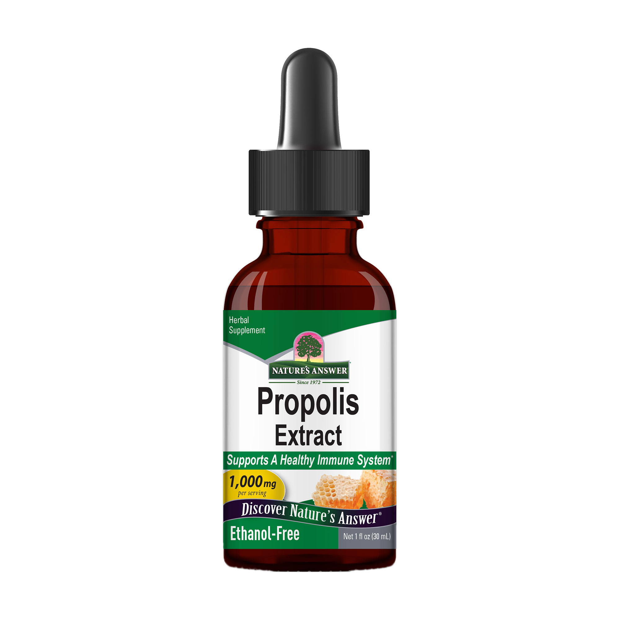 Екстракт прополісу Nature's Answer Propolis Extract 1000 мг, в рідині, 30 мл